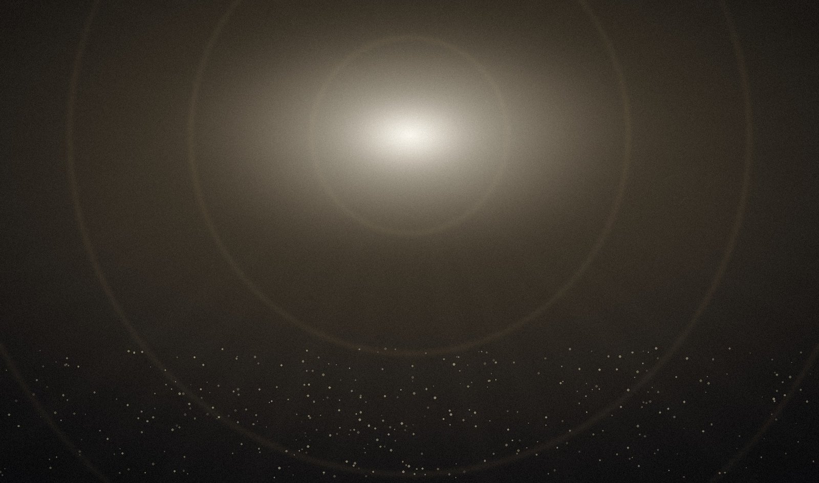 A burst of arena light